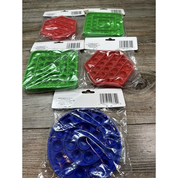 Push Popit Lot New Silicone Sensory Fidget Toy Bubble Poppers Stress Relief‎ 3+ - Picture 7 of 13